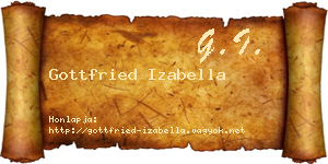 Gottfried Izabella névjegykártya
